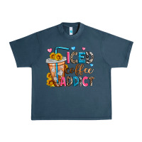 Midnight Navy iced coffee addict Urban Heavy Tee - Zillion Design Studio