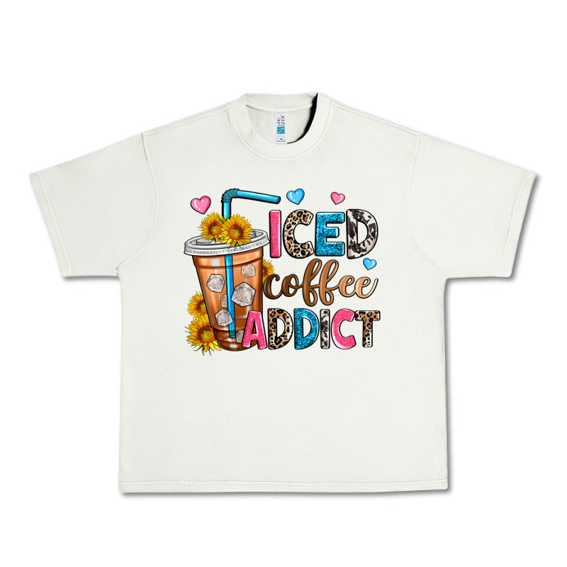 Iced Coffee Addict Urban Heavy Tee by Zillion Design Studio | Teevron