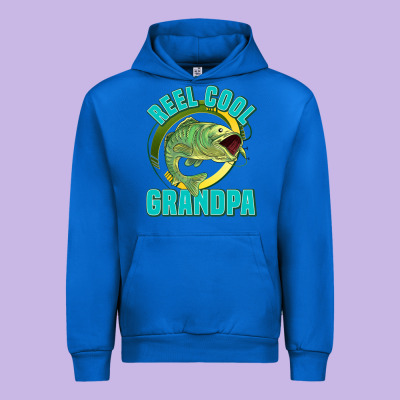 Reel Cool Grandpa Urban Hoodie Designed By Jasminsmagicworld