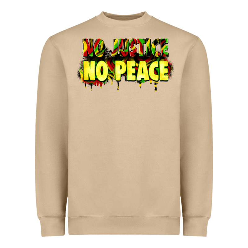 No Justice No Peace Heavyweight Sweatshirt by Zillion Design Studio | Teevron