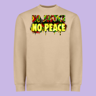 No Justice No Peace Heavyweight Sweatshirt Designed By Zillion Design Studio