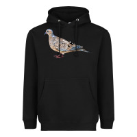 Black American Dove Heavyweight Hoodie - LillyAllenDesigns