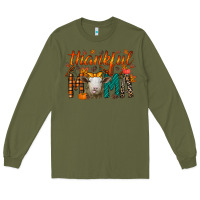 Army Green thankful mama sheep Long Sleeve Tee - RacoonDesign
