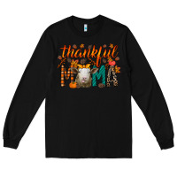 Black thankful mama sheep Long Sleeve Tee - RacoonDesign