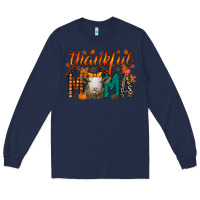 Navy thankful mama sheep Long Sleeve Tee - RacoonDesign