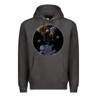Charcoal Heather Space Travel Premium Hoodie - Bettercallsaul