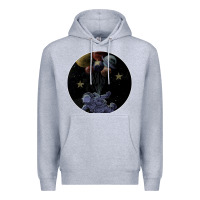 Heather Grey Space Travel Premium Hoodie - Bettercallsaul