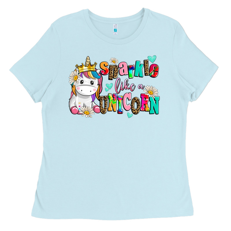 Sparkle Like A Unicorn Ladies Tee by AdoDesignShop | Teevron
