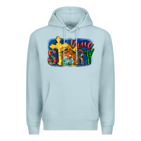 Blue Mist True Story Holy Family Premium Hoodie - MaliasSmallBusiness