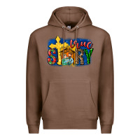 Chestnut True Story Holy Family Premium Hoodie - MaliasSmallBusiness