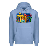 Colony Blue True Story Holy Family Premium Hoodie - MaliasSmallBusiness