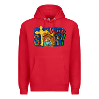 Red True Story Holy Family Premium Hoodie - MaliasSmallBusiness
