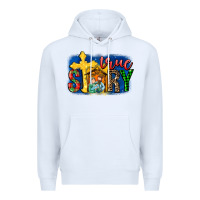 White True Story Holy Family Premium Hoodie - MaliasSmallBusiness