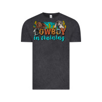 Vintage Black cowboy in training Vintage Tee - Zillion Design Studio