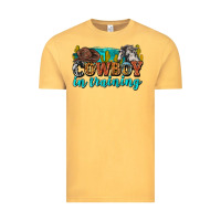 Vintage Mustard cowboy in training Vintage Tee - Zillion Design Studio