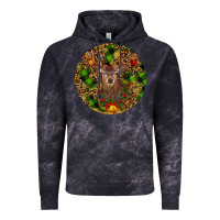 Cloud Black Christmas Reindeer Vintage Hoodie - RanaPortraitStore