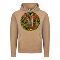 Vintage Coffee Christmas Reindeer Vintage Hoodie - RanaPortraitStore