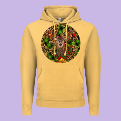 Vintage Hoodie Christmas Reindeer