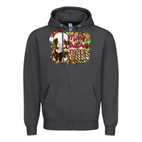 Smoke merry christmas y'all cow Zipper Hoodie - Artiststas