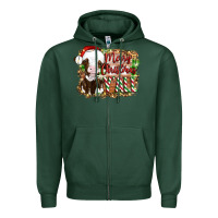 Sports Green merry christmas y'all cow Zipper Hoodie - Artiststas