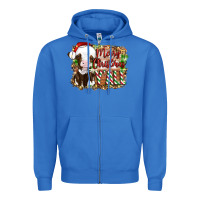 Merry Christmas Y'all Cow Zipper Hoodie | Teevron