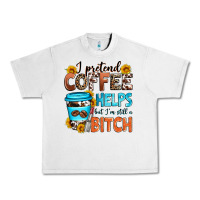 Lunar Rock i pretend coffee helps but i'm still a bitch Urban Heavy Tee - Zillion Design Studio