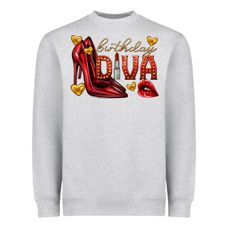 Birthday Diva Heavyweight Sweatshirt by texasbilliewilder | Teevron