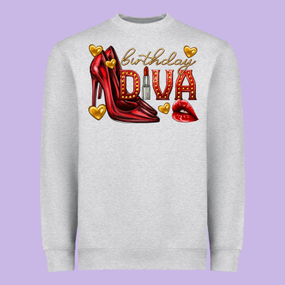 Heavyweight Sweatshirt birthday diva