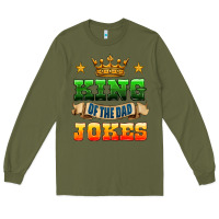 Army Green king of the jokes Long Sleeve Tee - HRA Design Shop