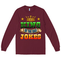 Burgundy king of the jokes Long Sleeve Tee - HRA Design Shop