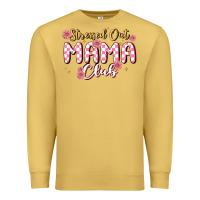 Antique Gold stressed out mama club Premium Sweatshirt - MaliasSmallBusiness