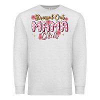 Oatmeal Heather stressed out mama club Premium Sweatshirt - MaliasSmallBusiness