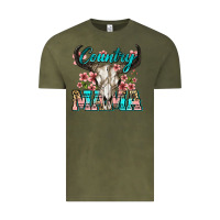 Vintage Olive country mama Vintage Tee - Zillion Design Studio