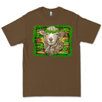 Cacao st patricks day sheep shamrock gold  serape leopard glitter Premium Tee - Artiststas