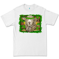 White st patricks day sheep shamrock gold  serape leopard glitter Premium Tee - Artiststas