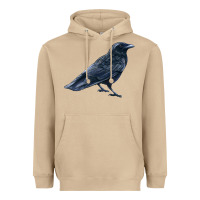 Mushroom American Crow Heavyweight Hoodie - LillyAllenDesigns