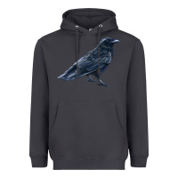 Smoke American Crow Heavyweight Hoodie - LillyAllenDesigns