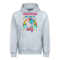 Heather Grey unicorns are born in july Urban Hoodie - Jasminsmagicworld