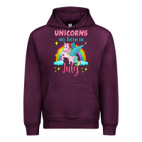 Mauve Wine unicorns are born in july Urban Hoodie - Jasminsmagicworld