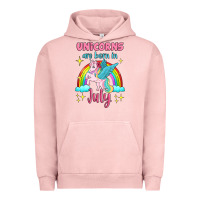 Pigment Salmon unicorns are born in july Urban Hoodie - Jasminsmagicworld