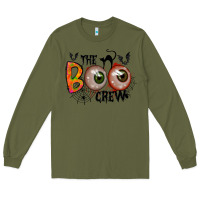 Army Green the boo crew Long Sleeve Tee - RacoonDesign