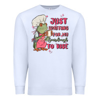 White waiting for my sourdough to rise Premium Sweatshirt - MaliasSmallBusiness