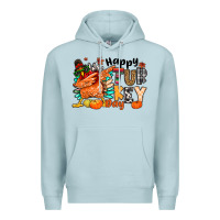 Blue Mist happy turkey day Premium Hoodie - MaliasSmallBusiness