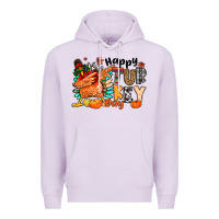 Lilac happy turkey day Premium Hoodie - MaliasSmallBusiness