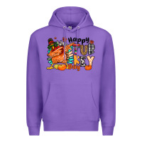 Purple happy turkey day Premium Hoodie - MaliasSmallBusiness