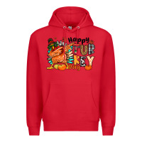 Red happy turkey day Premium Hoodie - MaliasSmallBusiness
