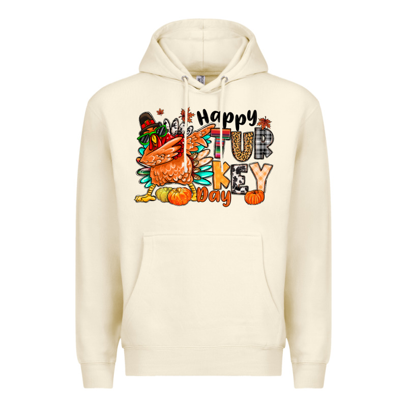 Happy Turkey Day Premium Hoodie by MaliasSmallBusiness | Teevron