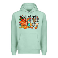 Seafoam happy turkey day Premium Hoodie - MaliasSmallBusiness