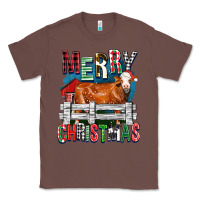 Chestnut merry christmas simmental cow Classic Tee - FaDigitalArtStudio