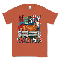 Copper merry christmas simmental cow Classic Tee - FaDigitalArtStudio